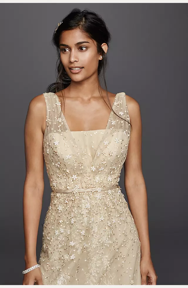 As-Is Wedding Dress with Plunging Neckline Image 5