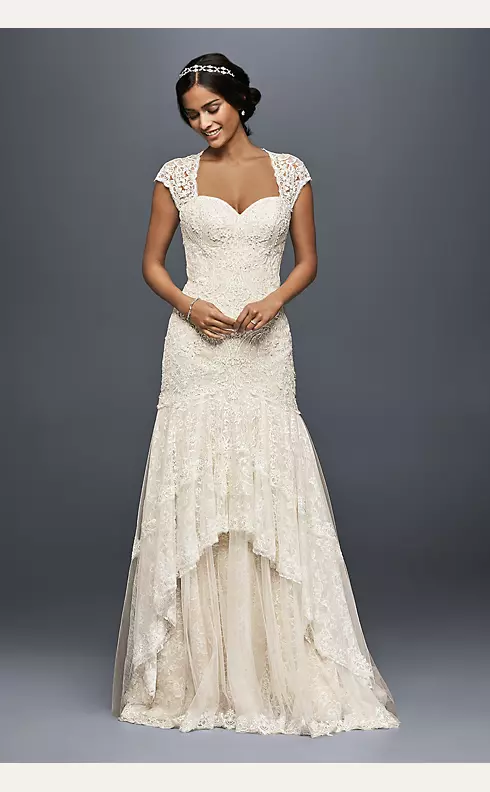As-Is Lace Mermaid Wedding Dress with Beading Image 1