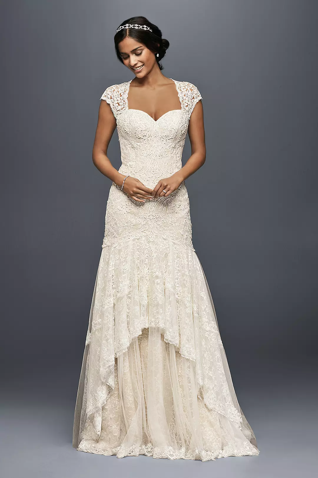 As-Is Lace Mermaid Wedding Dress with Beading Image
