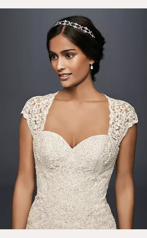 As-Is Lace Mermaid Wedding Dress with Beading Image 3