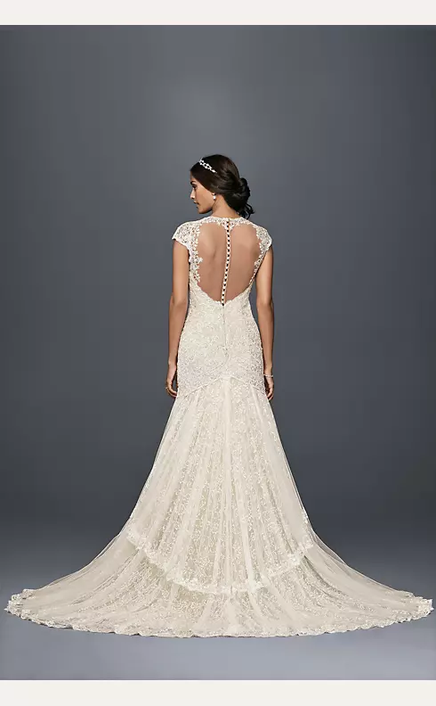 As-Is Lace Mermaid Wedding Dress with Beading Image 2