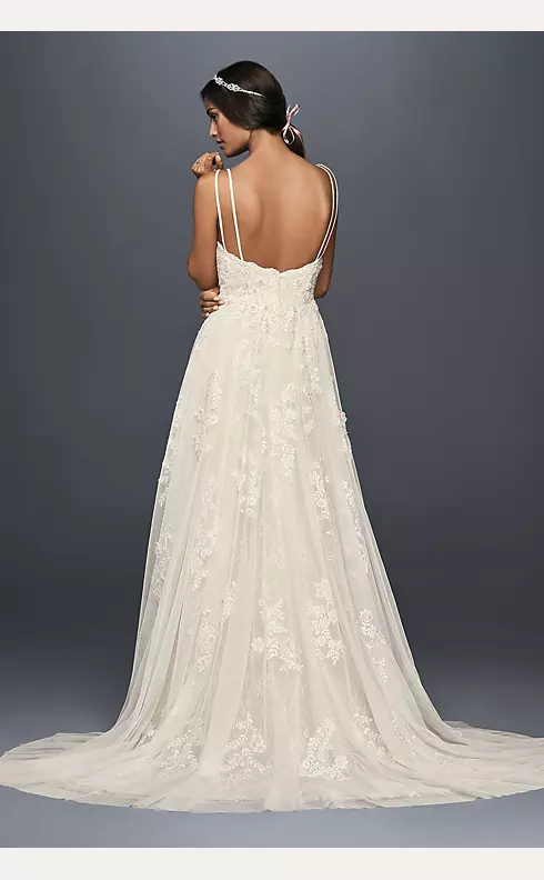As-Is A-Line Wedding Dress with Double Straps Image 2
