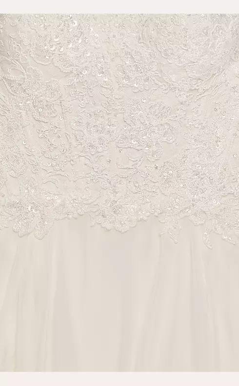 Tiered Chiffon A-Line Wedding Dress Image 4