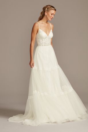 a line dress wedding gown