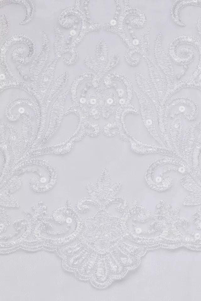Corset Bodice Long Sleeve A-Line Wedding Dress Image 4