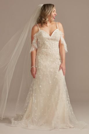 Melissa sweet wedding shop dress with flutter sleeves