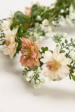 Flower Crown with Baby's Breath and Blooms | David's Bridal Flower Crown with Baby's Breath and Blooms | David's Bridal