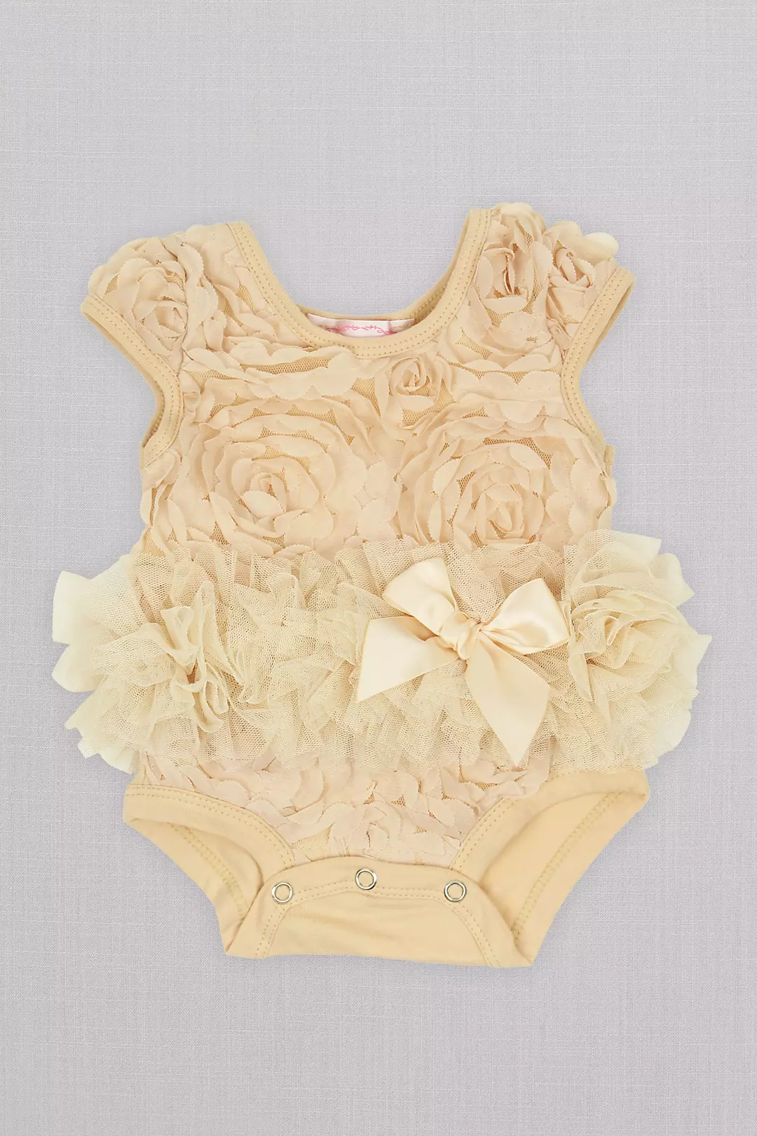 Embellished Infant Flower Girl Tutu Bodysuit Image