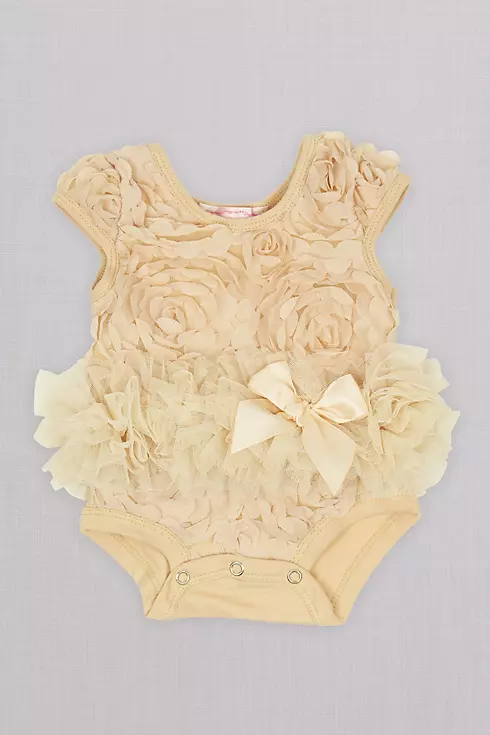 Embellished Infant Flower Girl Tutu Bodysuit Image 1