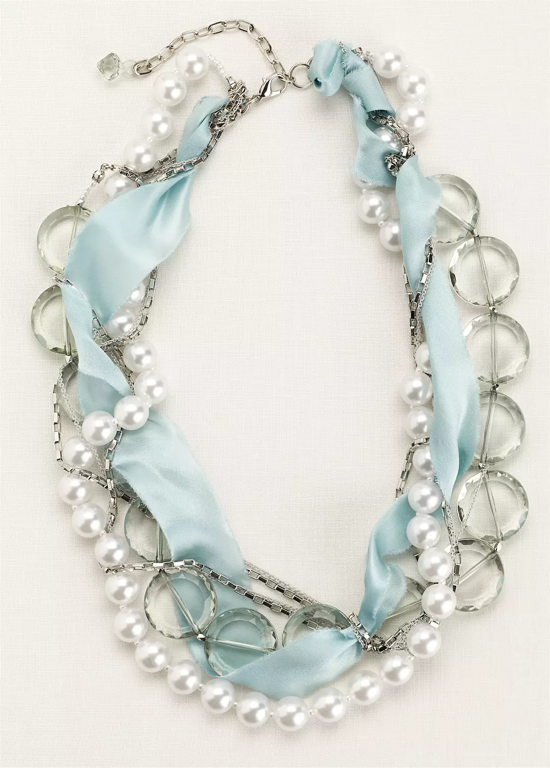 Beaded Silk Wrapped Necklace Image 2