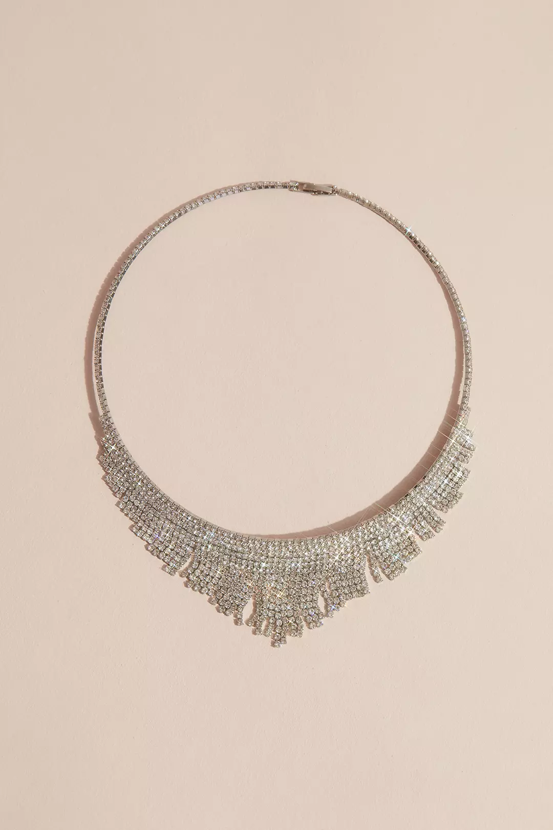 Pointed Crystal Fringe Collar Necklace Image