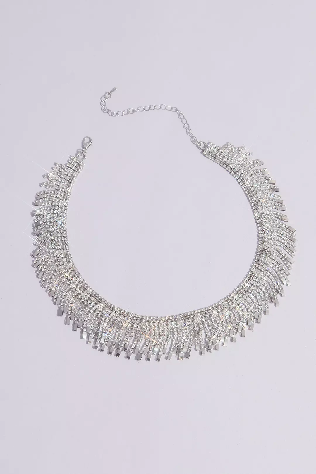 Fringed Crystal Collar Necklace Image