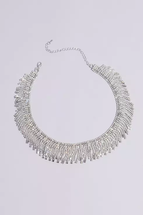 Fringed Crystal Collar Necklace Image 1