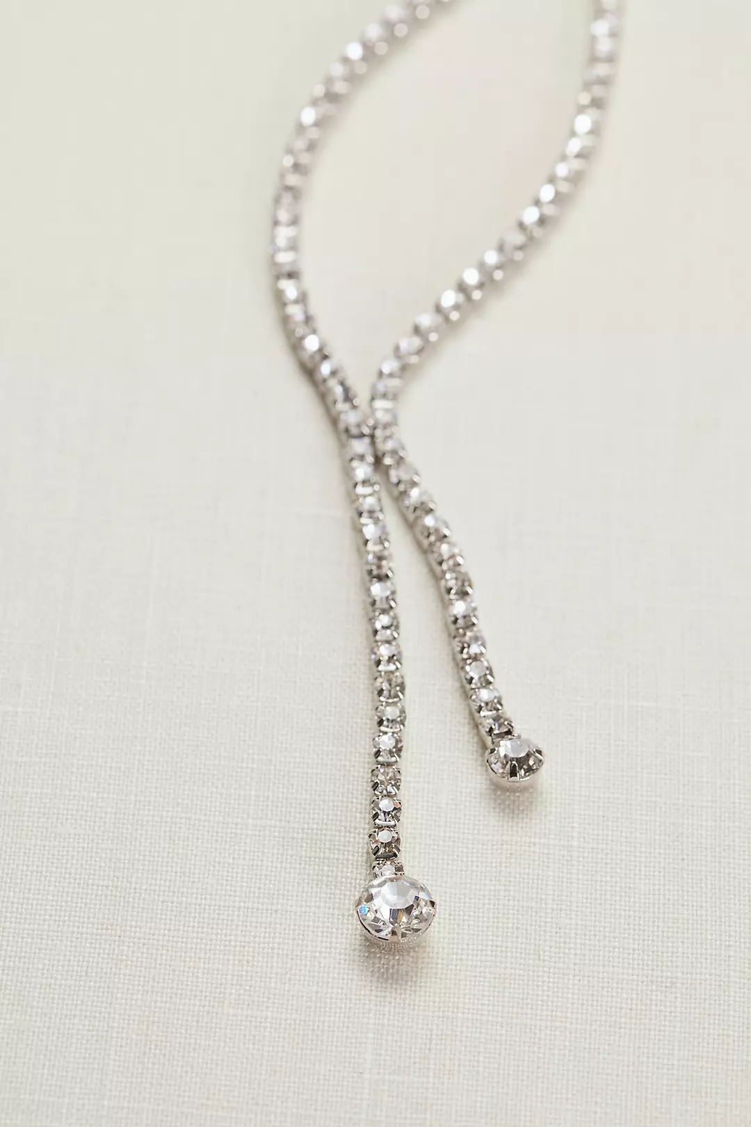 Crystal Lariat Necklace Image 2