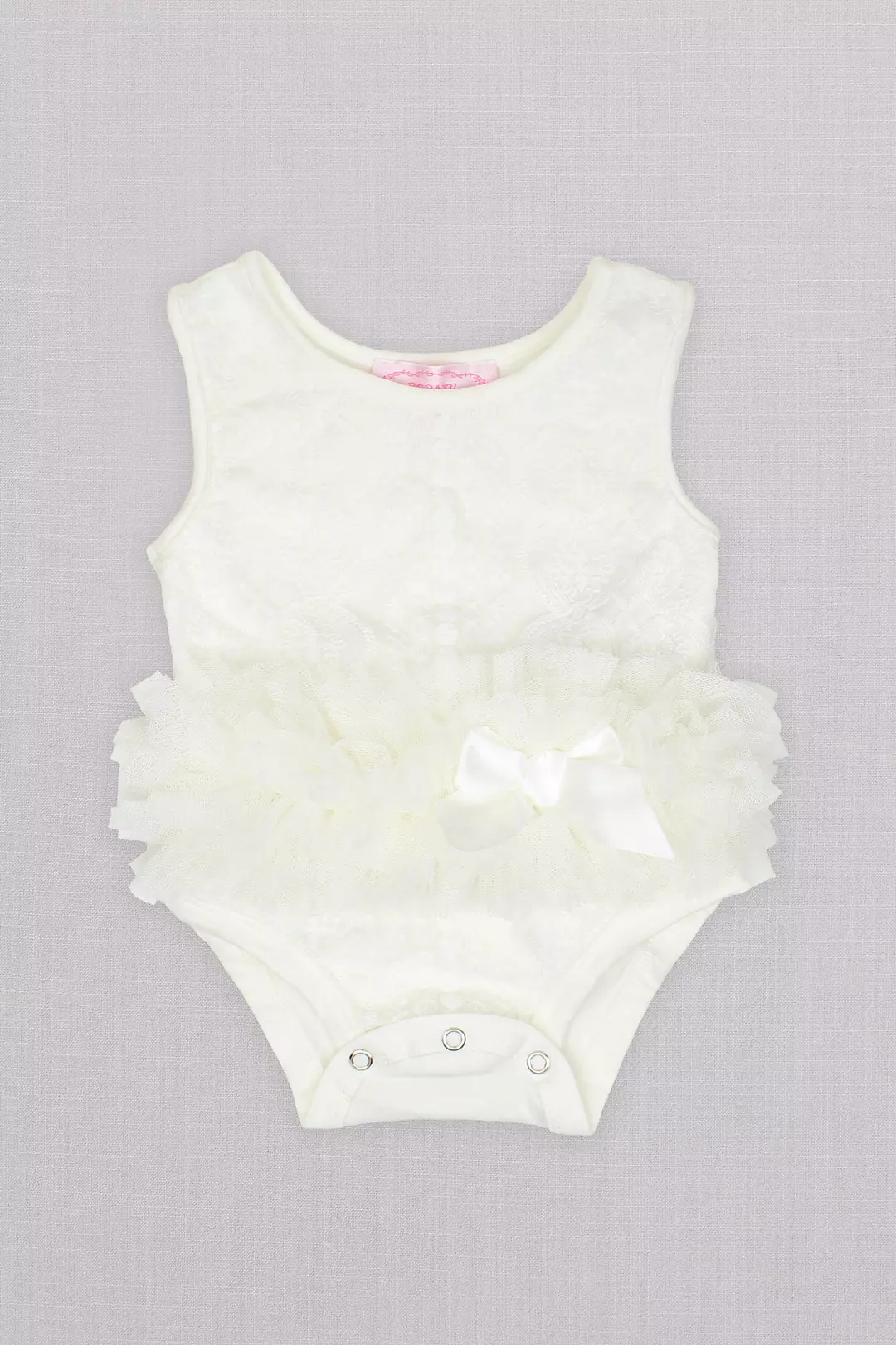 Sleeveless Infant Flower Girl Bodysuit with Tutu Image