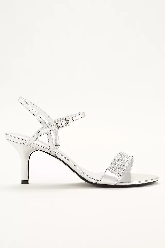 Touch of Nina Double Strap Sandal with Crystals Image 3