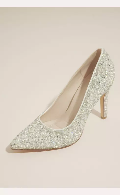 Pearl and Crystal Pointed-Toe Pumps Image 1