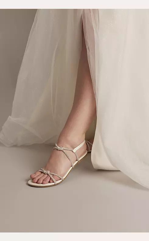 Crystal Knot Strap Sandals Image 6