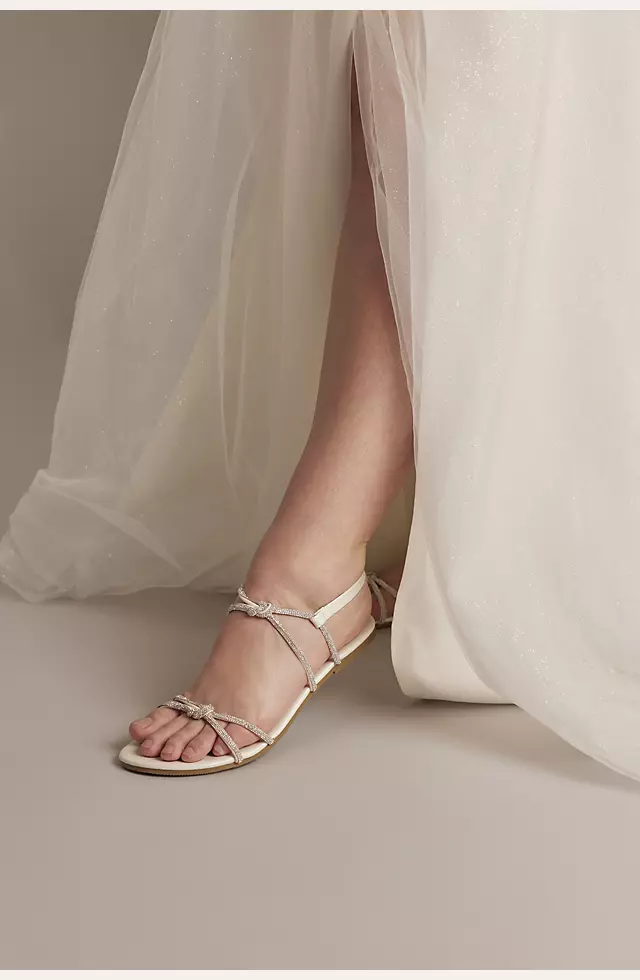 Crystal Knot Strap Sandals Image 6
