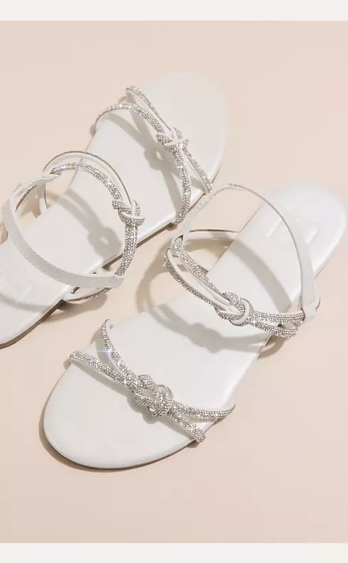 Crystal Knot Strap Sandals Image 4