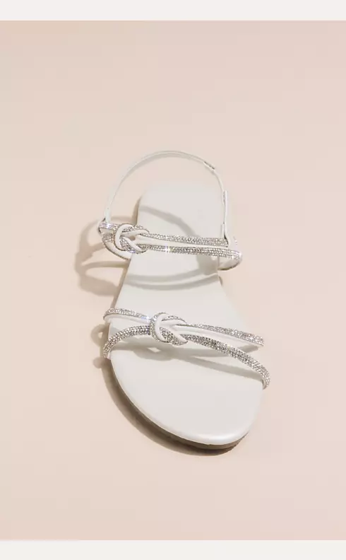 Crystal Knot Strap Sandals Image 1