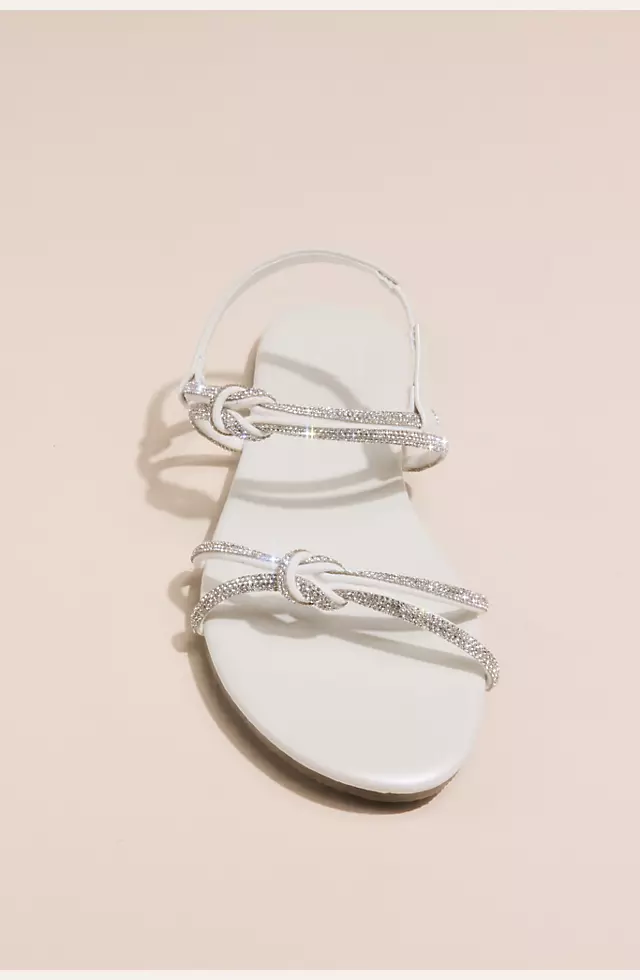 Crystal Knot Strap Sandals Image