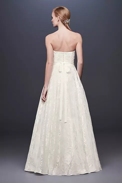As-Is Floral Printed Organza A-line Wedding Dress Image 2