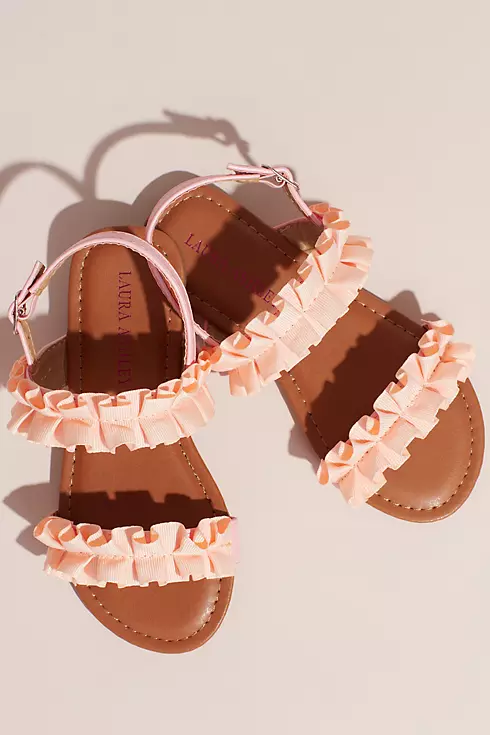Girls Double Ruffle Sandals Image 3