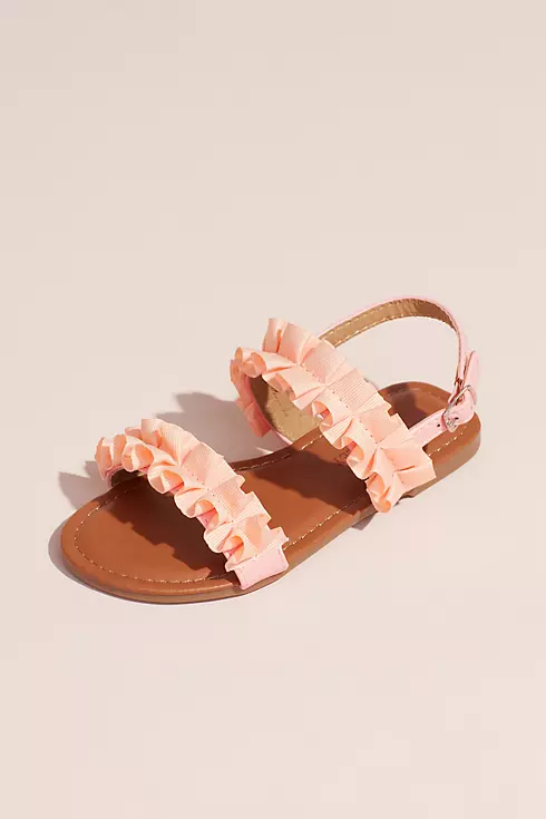 Girls Double Ruffle Sandals Image 1