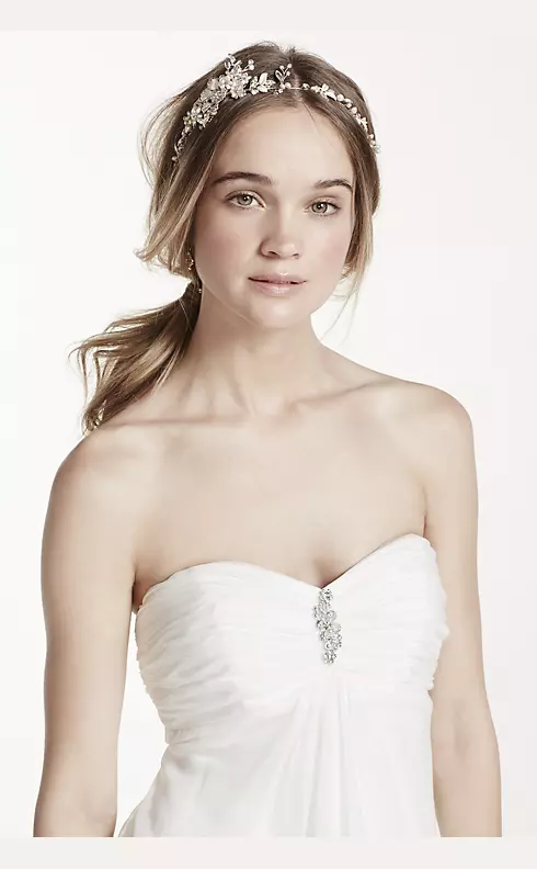 As-Is Strapless A-Line Wedding Dress with Ruching Image 4