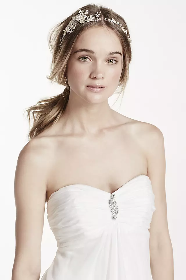 Strapless A-Line Wedding Dress with Ruching Image 4
