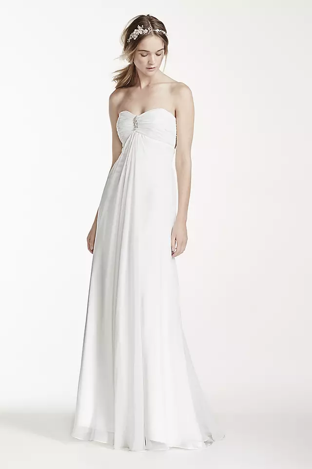Strapless A-Line Wedding Dress with Ruching Image