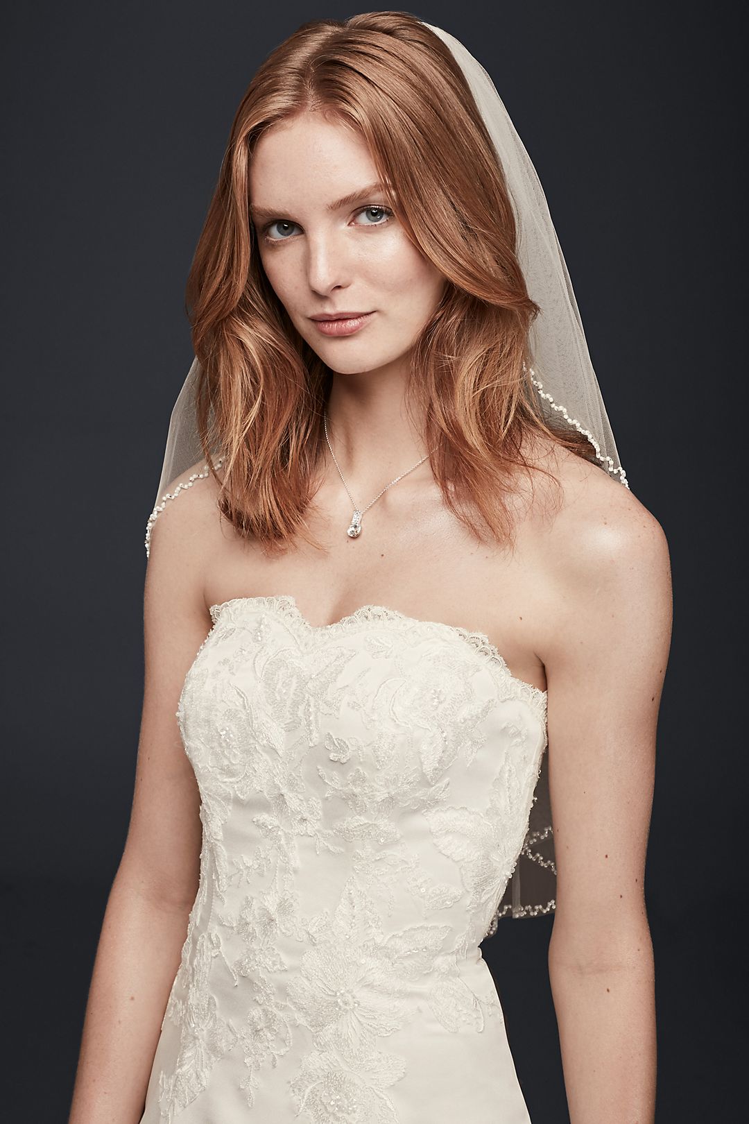 As-Is Strapless Satin A-Line Wedding Dress Image 4