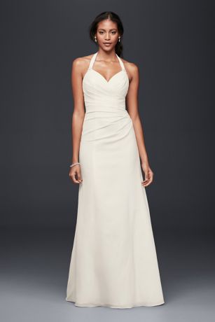 Silk Halter Wedding Dress