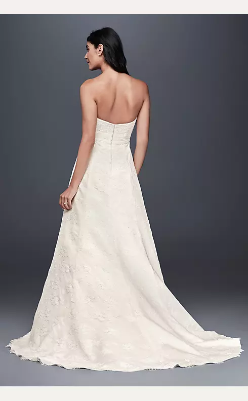 As-Is Scalloped Lace A-Line Wedding Dress Image 2