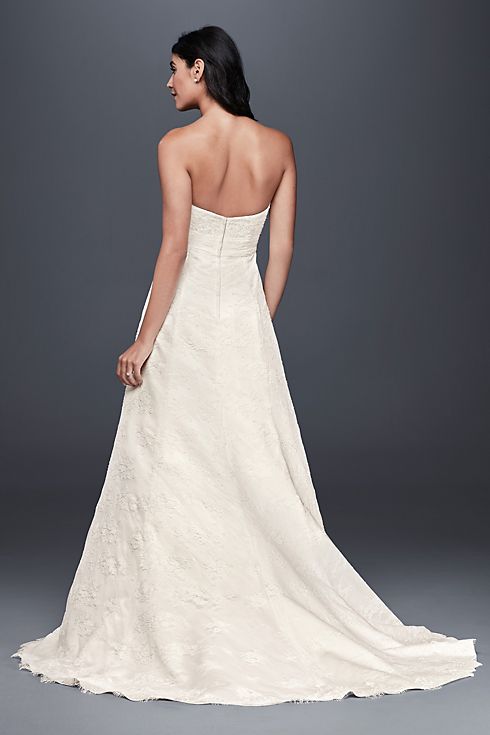 As-Is Scalloped Lace A-Line Wedding Dress Image 2