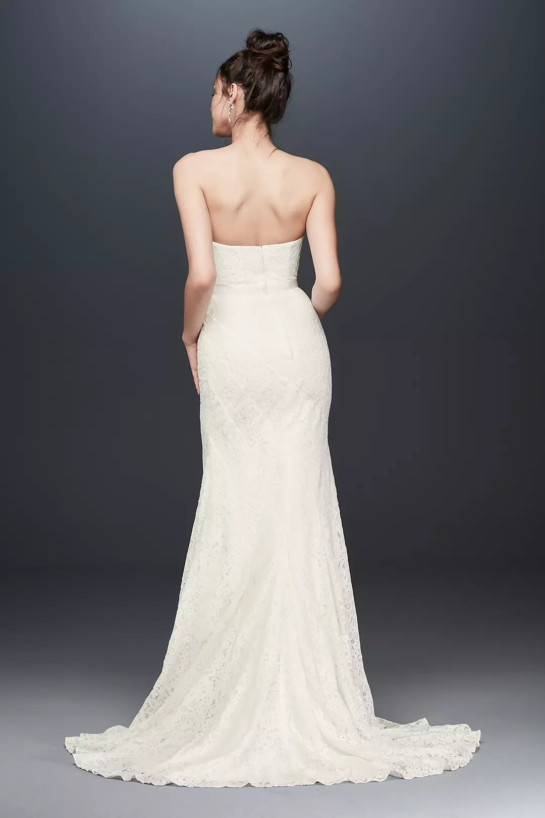 As Is Strapless Floral Crochet Lace Wedding Dress | David's Bridal