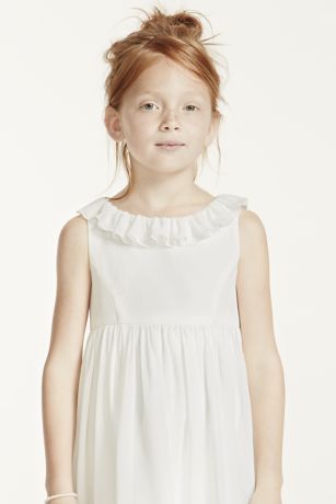 white chiffon tank dress