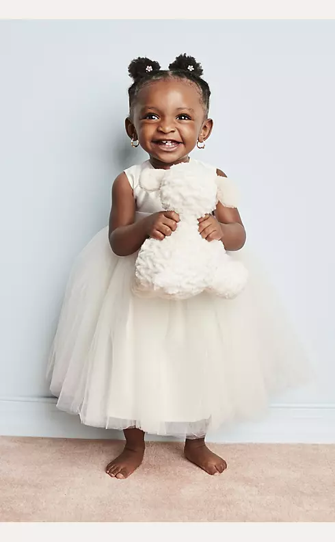 Flower Girl Dress with Tulle and Ribbon Waist Image 3