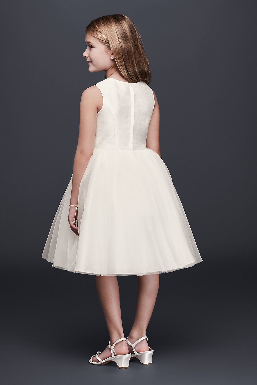 As-Is Corded Lace Flower Girl Dress Image 2