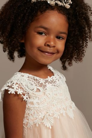 Ivory Champagne Flower Girl Dress