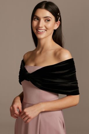 black wedding wrap
