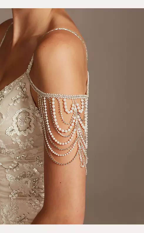 Pearl Crystal and Bead Detachable Spaghetti Straps