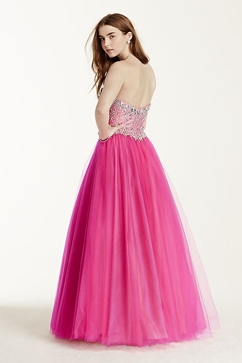 Crystal Embellished Sweetheart Bodice Ball Gown Image 2