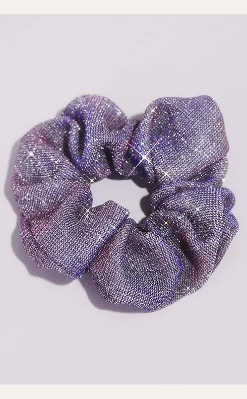 Metallic Iridescent Glitter Scrunchies Three-Pack Image 2