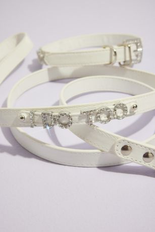 I Do Too Dog Collar and Leash Set | David's Bridal