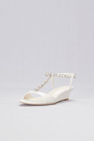 slingback bridal shoes