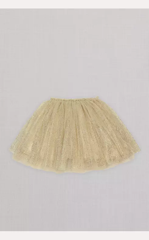 Shimmer Overlay Flower Girl Skirt with Stars Image 2