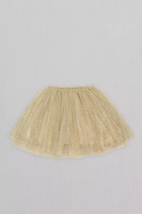 Shimmer Overlay Flower Girl Skirt with Stars Image 2