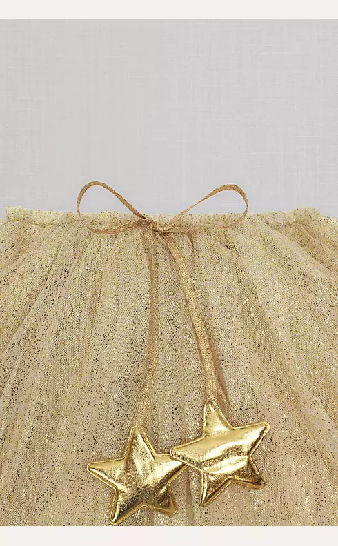 Shimmer Overlay Flower Girl Skirt with Stars Image 3